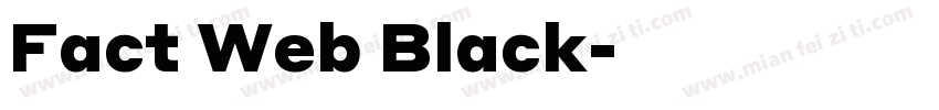 Fact Web Black字体转换